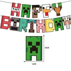 Minecraft anime disposable tableware for parties 1pcs