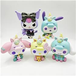 Kuromi anime figure 9cm 5pcs a set in bags