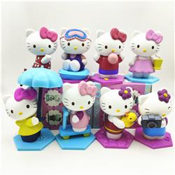 hello kitty anime figure 8-11.5cm 8pcs a set