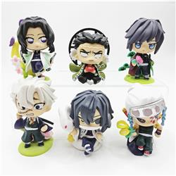 Demon slayer kimets anime figure 6-8cm 6pcs a set in bags