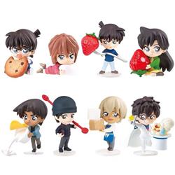Detective Conan anime figure 6cm 8pcs a set