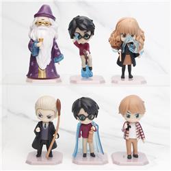Harry Potter anime figure 8.5-9cm 6pcs a set in bags