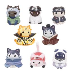Naruto anime figure 3cm 8pcs a set in bags