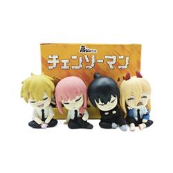 chainsaw man anime figure 5cm 4pcs a set