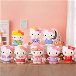 hello kitty anime figure 7.5cm 8pcs a set