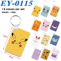 Pokemon anime keychain 12 pcs a set