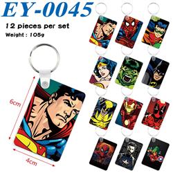 Avengers anime keychain 12 pcs a set