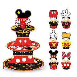 Disney anime cake rack+12 edges+12 small inserts 10pcs a set