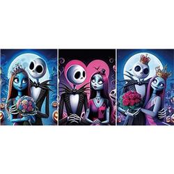 The Nightmare Before Christmas anime 3D stereoscopic poster raster gradient painting (core 29.5*39.5m)