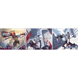 chainsaw man anime 3D stereoscopic poster raster gradient painting (core 29.5*39.5m)