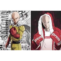 One Punch Man anime 3D stereoscopic poster raster gradient painting (core 29.5*39.5m)