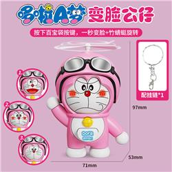 Doraemon anime face changing keychain