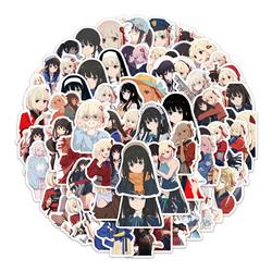 Lycoris Recoil anime waterproof stickers 60pcs a set
