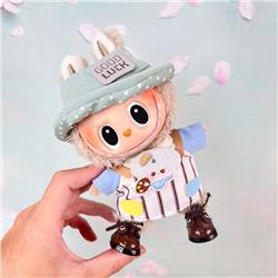 Labubu anime 17cm doll change clothes(Hat+Top+Skirt)