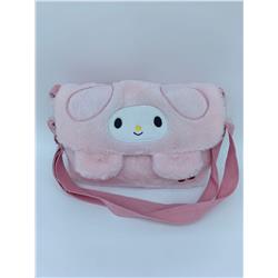 Kuromi anime plush shoulder bag 26*18*11cm