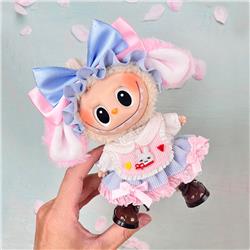 Labubu anime 17cm doll change clothes (Headwear+skirt+bib)