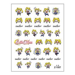 Sailor Moon Crystal anime 5D relief nail sticker