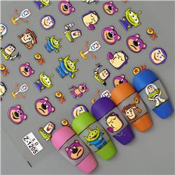 Toy Story anime 5D relief nail sticker