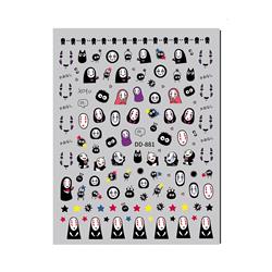 Spirited Away anime 3D nail sticker
