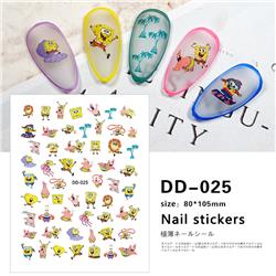 SpongeBob anime 3D nail sticker