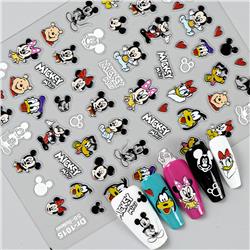 Disney anime 5D relief nail sticker