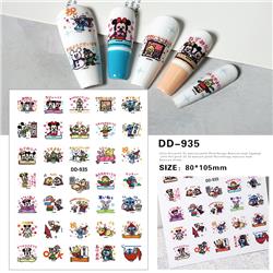 Disney anime 3D nail sticker