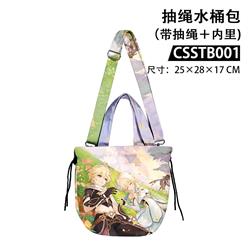 Genshin Impact anime shoulder bag 25*28*17cm
