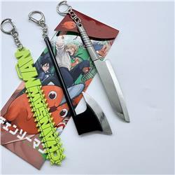 chainsaw man anime keychain 3pcs a set