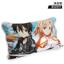 Sword art online anime ice silk pillowcase