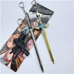 Sword art online anime keychain 3pcs a set