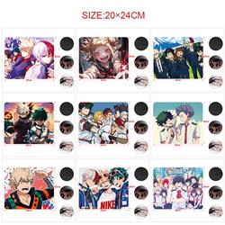 My Hero Academia anime Mouse pad 24*20cm 5pcs a set