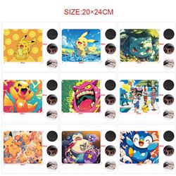 Pokemon anime Mouse pad 24*20cm 5pcs a set