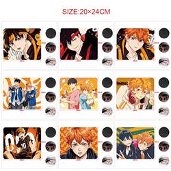 Haikyuu anime Mouse pad 24*20cm 5pcs a set