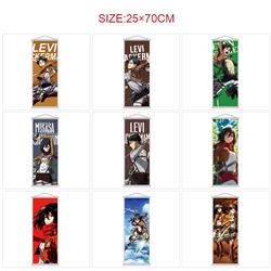 Attack on Titan anime wallscroll 25*70cm price for 5 pcs