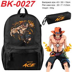 One Piece anime backpack+pencil bag