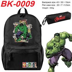 Avengers anime backpack+pencil bag