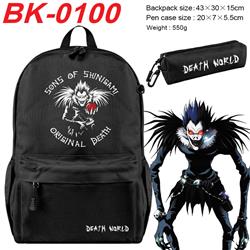 Death Note anime backpack+pencil bag