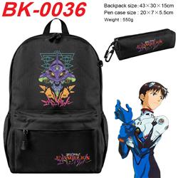 EVA anime backpack+pencil bag