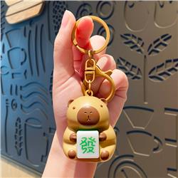 Capybara anime luminous voice keychain
