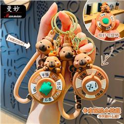 Capybara anime keychain