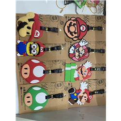 Super Mario anime baggage tag
