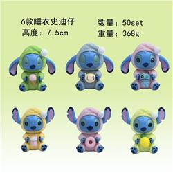 stitch anime figure 10cm 6pcs a set