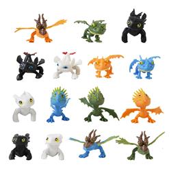 How to Train Your Dragon anime figure set 7.5cm 15pcs a set