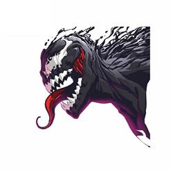 Venom anime car sticker 13cm