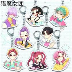 Kpop demon hunters anime keychain