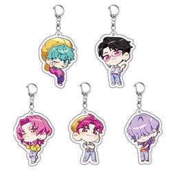 Kpop demon hunters anime keychain