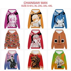 chainsaw man anime hoodie