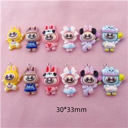 Labubu anime pendant 10pcs a set