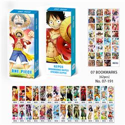 One Piece anime bookmark 62pcs a set