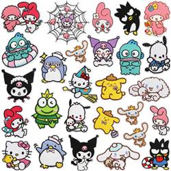 Kuromi anime embroidered fabric patch 10pcs a set
